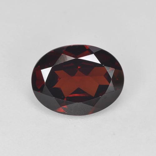 Deep Blood Red Pyrope Garnet Gem - 1.8ct Oval Facet (ID: 520909)
