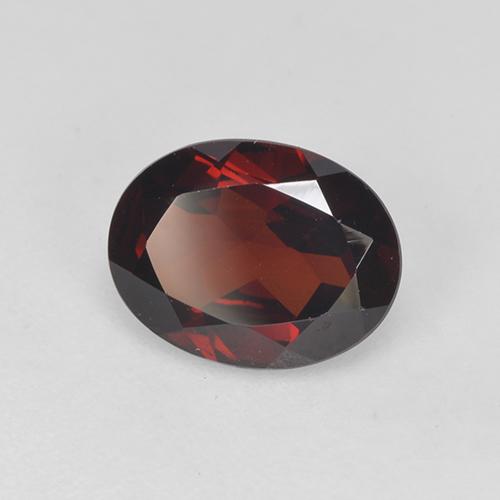 1.83 ct Red Pyrope Garnet Stone, Natural Pyrope Garnet in Oval Facet Shape for Sale