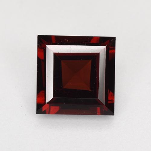 Rosso scuro Granato piropo Gem - 2ct Taglio graduale quadrato (ID: 522486)