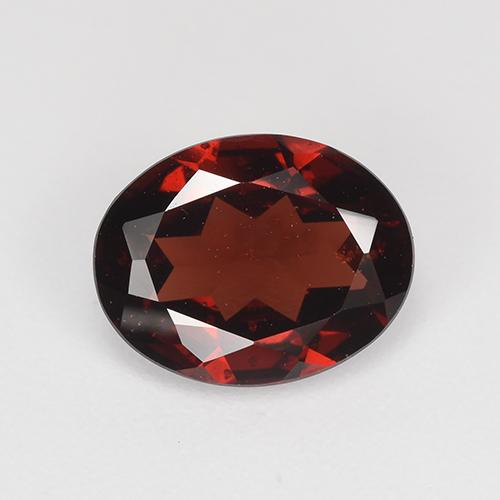 Темно-красный Гранат Пироп Камень - 1.9ct Фасетный Овал (ID: 522733)