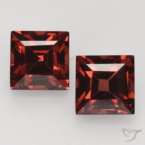 0.97 ct Square Cut Pyrope Garnet, 4.1 x 4.1 mm From Mozambique, Photo A
