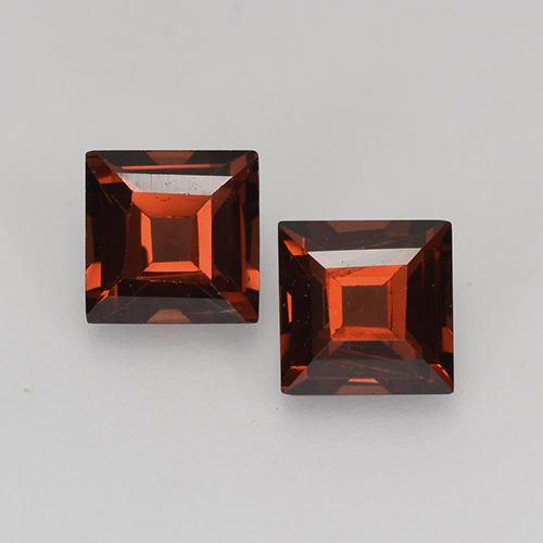 Темно-красный Гранат Пироп Камень - 0.5ct Фасетный Квадрат (ID: 527697)