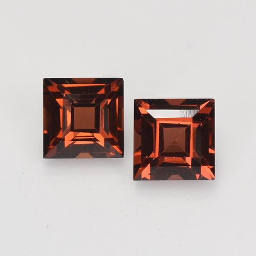 Deep Red Pyrope Garnet Gem - 0.5ct Square Facet (ID: 527706)