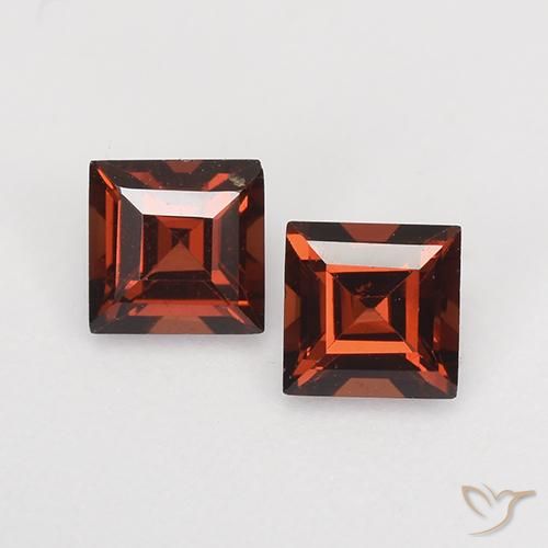 0.94 ct Square Cut Pyrope Garnet, 4.2 x 4.1 mm From Mozambique, Photo A