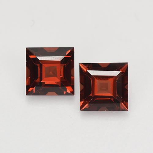 Темно-красный Гранат Пироп Камень - 0.5ct Фасетный Квадрат (ID: 527708)