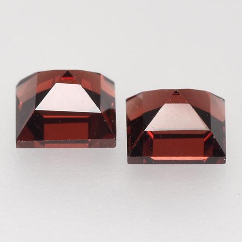 Pyrope Garnet Gemstones in 4.2 x 4.2 mm Size for Sale, Pyrope Garnet Stones in Deep Red Color
