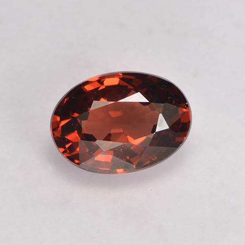Rojo medio Granate Piropo Gema - 1ct Forma ovalada (ID: 529088)