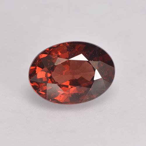 Medium Red Гранат Пироп Камень - 1.1ct Фасетный Овал (ID: 529089)