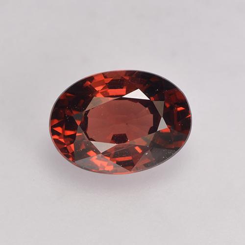 Rojo grosella Granate Piropo Gema - 1.1ct Forma ovalada (ID: 529092)