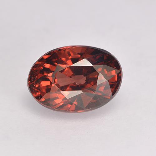 Medium Red Pyrope Garnet Gem - 1.3ct Oval Facet (ID: 529096)