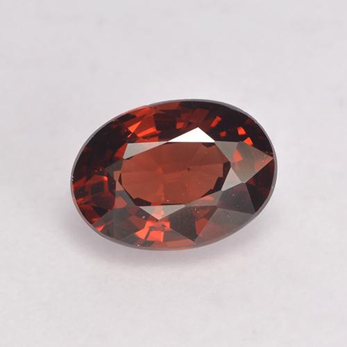 Deep Red Pyrope Garnet Gem - 1.1ct Oval Facet (ID: 529097)