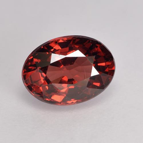 Deep Red Pyrope Garnet Gem - 1.1ct Oval Facet (ID: 529539)