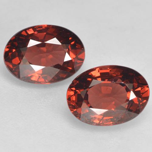 Deep Red Pyrope Garnet Gem - 1.1ct Oval Facet (ID: 530066)