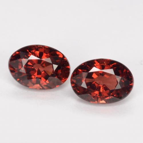 Medium Red Pyrope Garnet Gem - 1.2ct Oval Facet (ID: 536976)