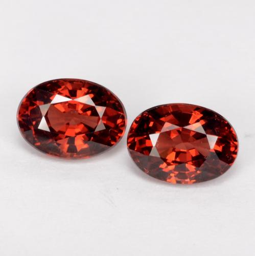 Sangria Red Pyrope Garnet Gem - 1.2ct Oval Facet (ID: 536978)