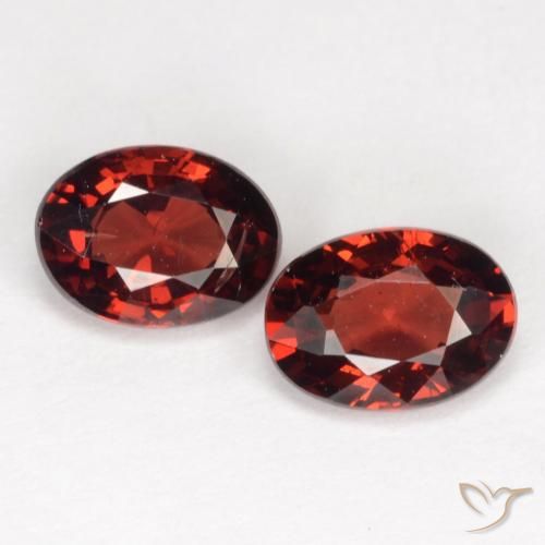 1.96 ct Oval Cut Pyrope Garnet, 7 x 5.1 mm From Mozambique, Photo A