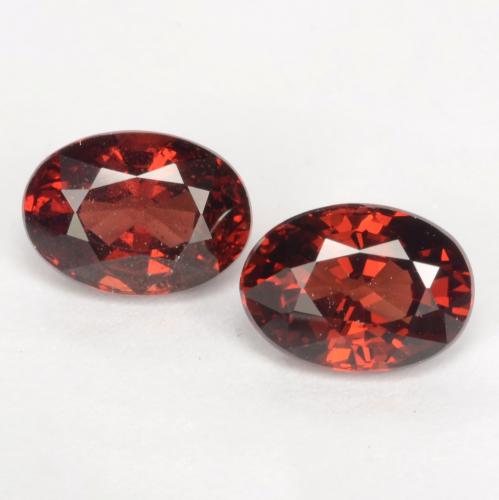 Dark Red Pyrope Garnet Gem - 1.2ct Oval Facet (ID: 537118)