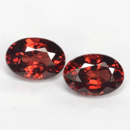 Deep Blood Red Pyrope Garnet Gem - 1.2ct Oval Facet (ID: 537124)