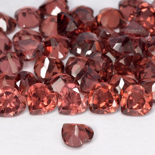 Pyrope Garnet Gemstones in 4.2 x 4 mm Size for Sale, Pyrope Garnet Stones in Deep Red Color