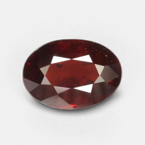 Темно-красный Гранат Пироп Камень - 1.3ct Фасетный Овал (ID: 537915)