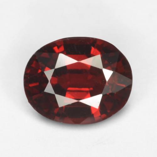 Dark Red Pyrope Garnet Gem - 2.3ct Oval Facet (ID: 537919)