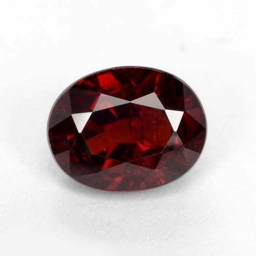Темно-красный Гранат Пироп Камень - 1.9ct Фасетный Овал (ID: 538047)