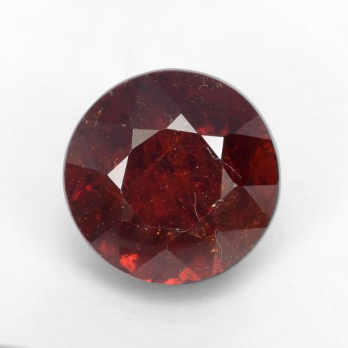 Темно-красный Гранат Пироп Камень - 2.3ct Круглая Фасетная Огранка (ID: 538049)