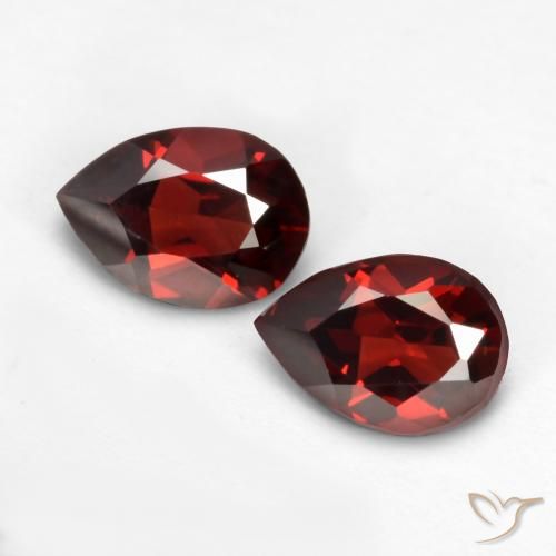 1.68ctw Natural Deep Blood Red Pyrope Garnet, Pear Shape, VVS-VS