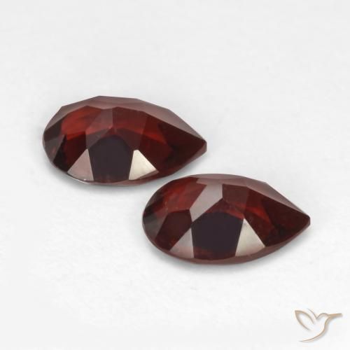 Pyrope Garnet Gemstones in 7 x 5 mm (calibrated) Size for Sale, Pyrope Garnet Stones in Dark Red Color