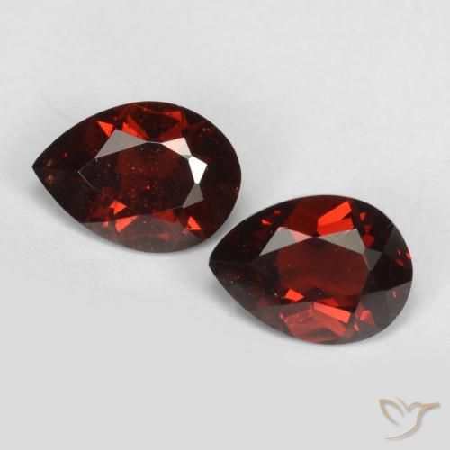 1.73ctw Natural Dark Red Pyrope Garnet, Pear Shape, VS