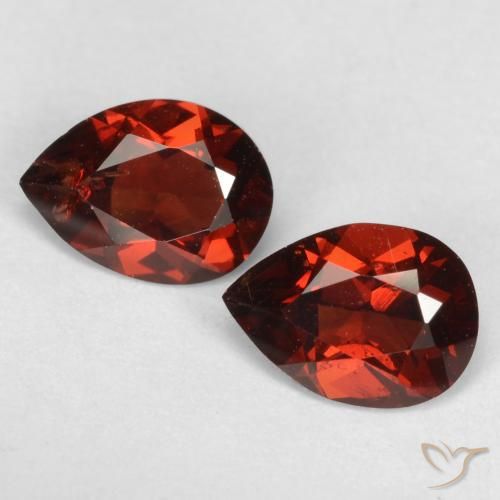 1.68ctw Natural Deep Red Pyrope Garnet, Pear Shape, VS