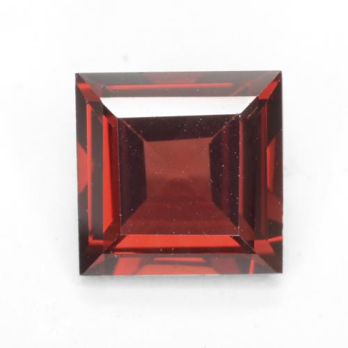 Medium Red Гранат Пироп Камень - 1.9ct Фасетный Квадрат (ID: 539197)