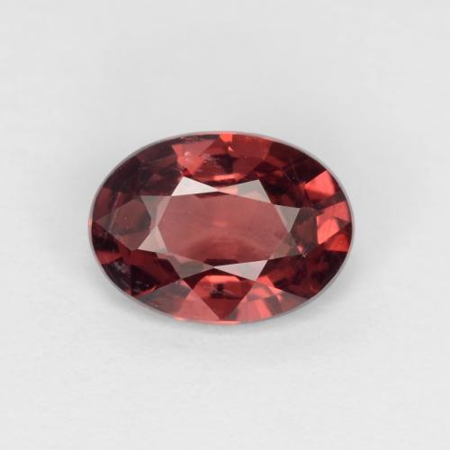 Темно-красный Гранат Пироп Камень - 0.9ct Фасетный Овал (ID: 540311)