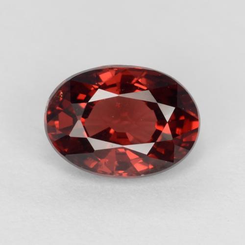 Темно-красный Гранат Пироп Камень - 1.1ct Фасетный Овал (ID: 540315)