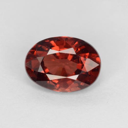 Sangria Red Гранат Пироп Камень - 0.9ct Фасетный Овал (ID: 540320)