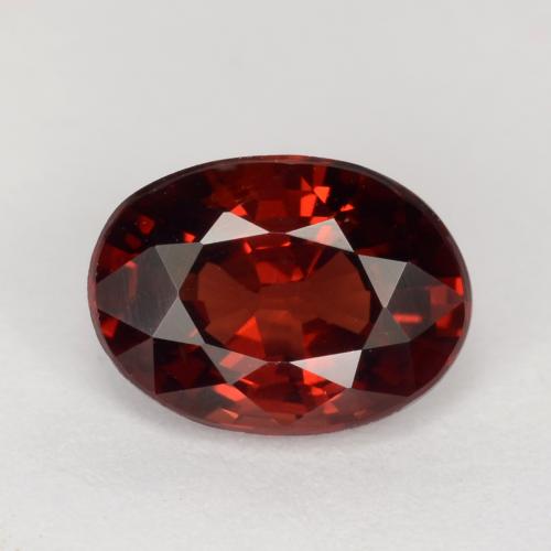 Темно-красный Гранат Пироп Камень - 1ct Фасетный Овал (ID: 540669)