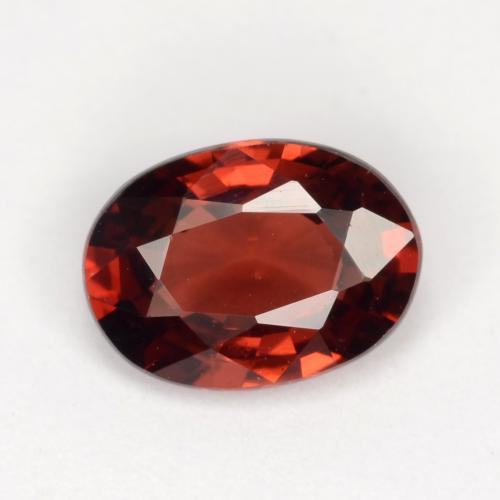 Currant Red Гранат Пироп Камень - 0.9ct Фасетный Овал (ID: 540670)