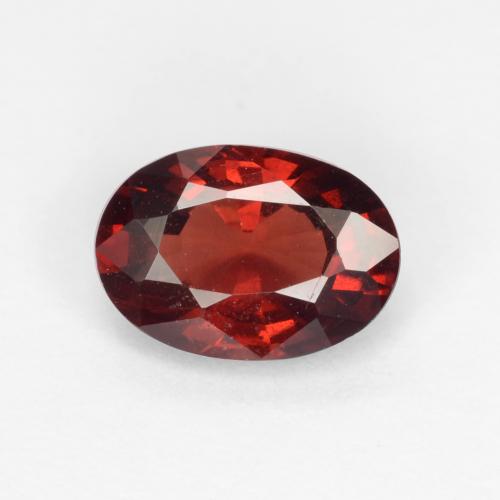 Rojo medio Granate Piropo Gema - 0.9ct Forma ovalada (ID: 540920)