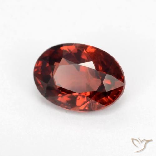 1.06 ct Red Pyrope Garnet Stone, Natural Pyrope Garnet in Oval Facet Shape for Sale