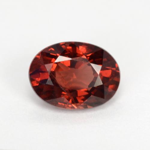 Currant Red Pyrope Garnet Gem - 1.2ct Oval Facet (ID: 543396)