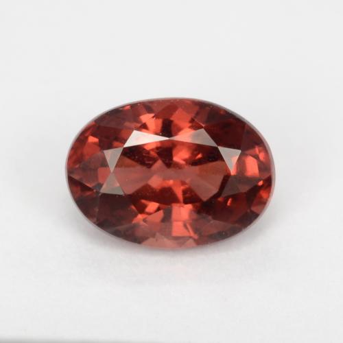 Granate Piropo Roja Forma ovalada de 1.14 ct de Mozambique, dimensión 7 x 5,1mm, piedra preciosa natural No tratado, claridad VS, Granate Piropo de 1 pieza en color Rojo oscuro, dureza Mohs de 6.5 - 7.5 Adecuado para joyas de uso diario, Photo A