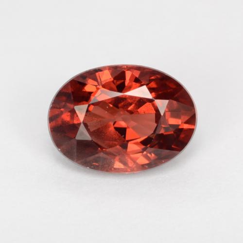 Scarlet Red Pyrope Garnet Gem - 1.1ct Oval Facet (ID: 543407)