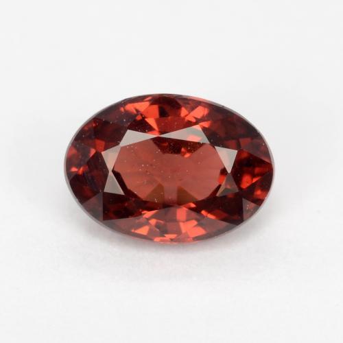 Scarlet Red Гранат Пироп Камень - 1.1ct Фасетный Овал (ID: 543411)
