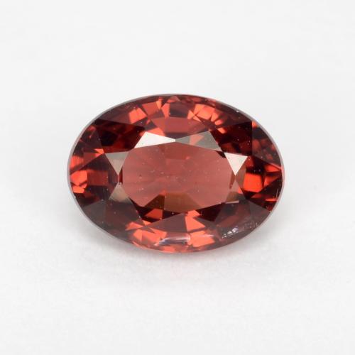 Темно-красный Гранат Пироп Камень - 1.1ct Фасетный Овал (ID: 543412)