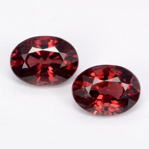 Dark Red Pyrope Garnet Gem - 1.1ct Oval Facet (ID: 543534)