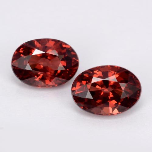 Deep Blood Red Гранат Пироп Камень - 1.2ct Фасетный Овал (ID: 543539)