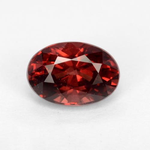 Rojo sangre intenso Granate Piropo Gema - 1.3ct Forma ovalada (ID: 543543)