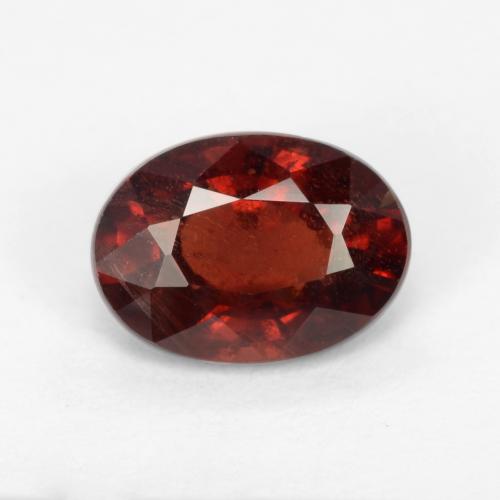 Deep Blood Red Гранат Пироп Камень - 1.1ct Фасетный Овал (ID: 543544)