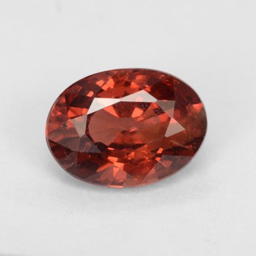 Currant Red Гранат Пироп Камень - 1.1ct Фасетный Овал (ID: 543548)