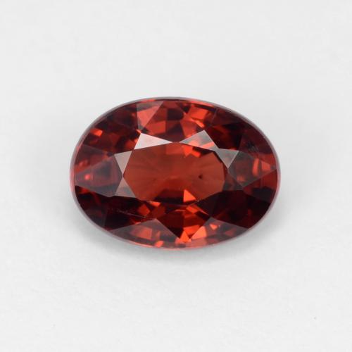 Deep Red Pyrope Garnet Gem - 1ct Oval Facet (ID: 543556)